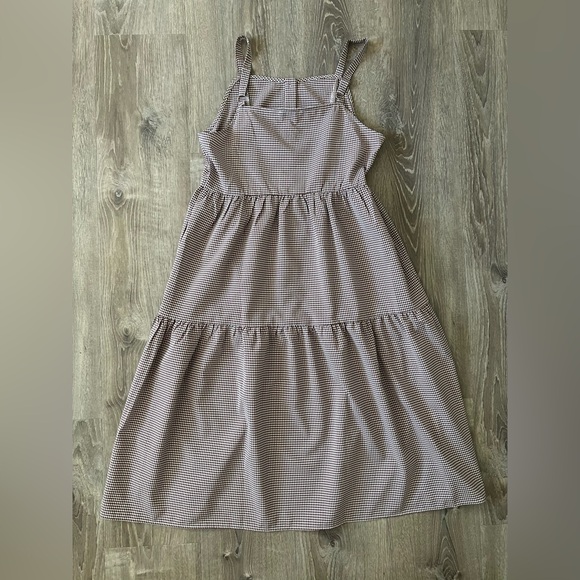 Love Olive Co Brown Gingham Midi Dress - Picture 8 of 9